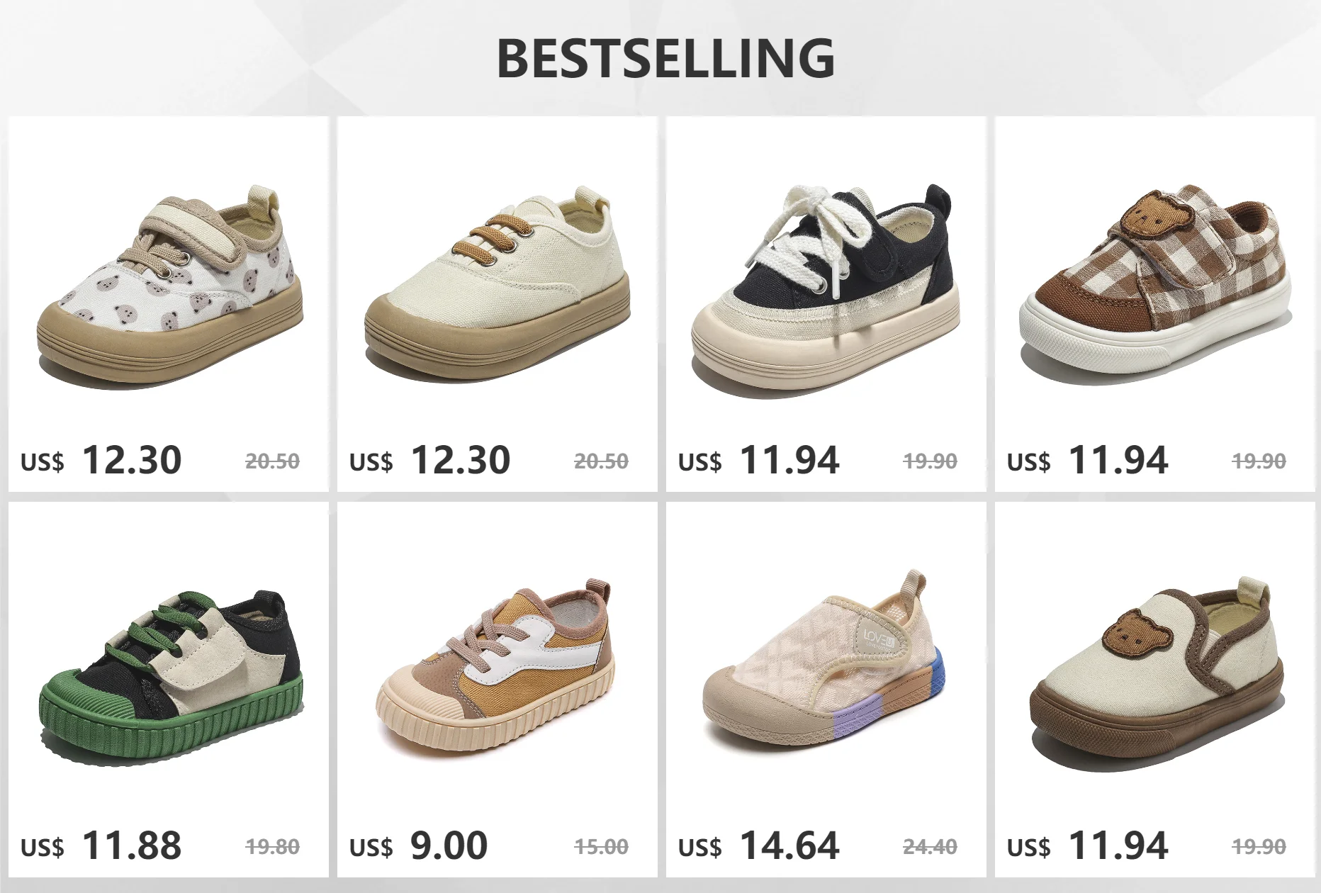 Zapatillas transpirables para niños con malla y suela antideslizante
