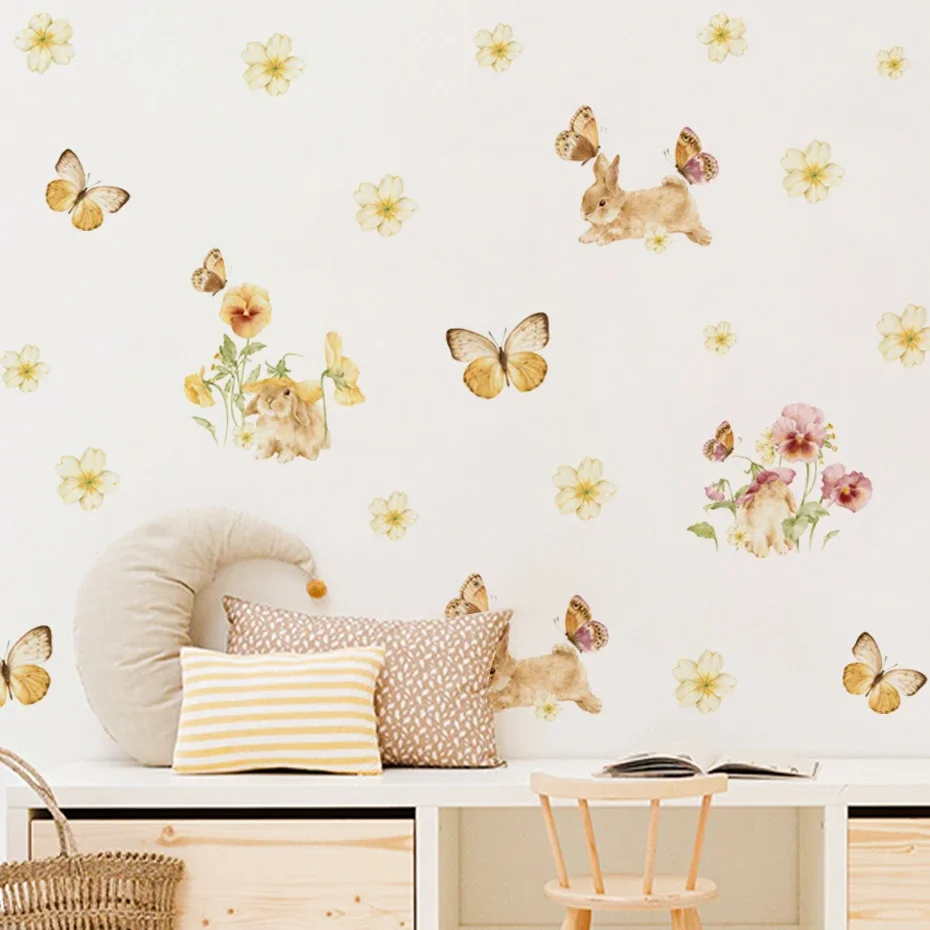 Pegatinas de pared infantiles con mariposas y abejas para dormitorio - imagen 4