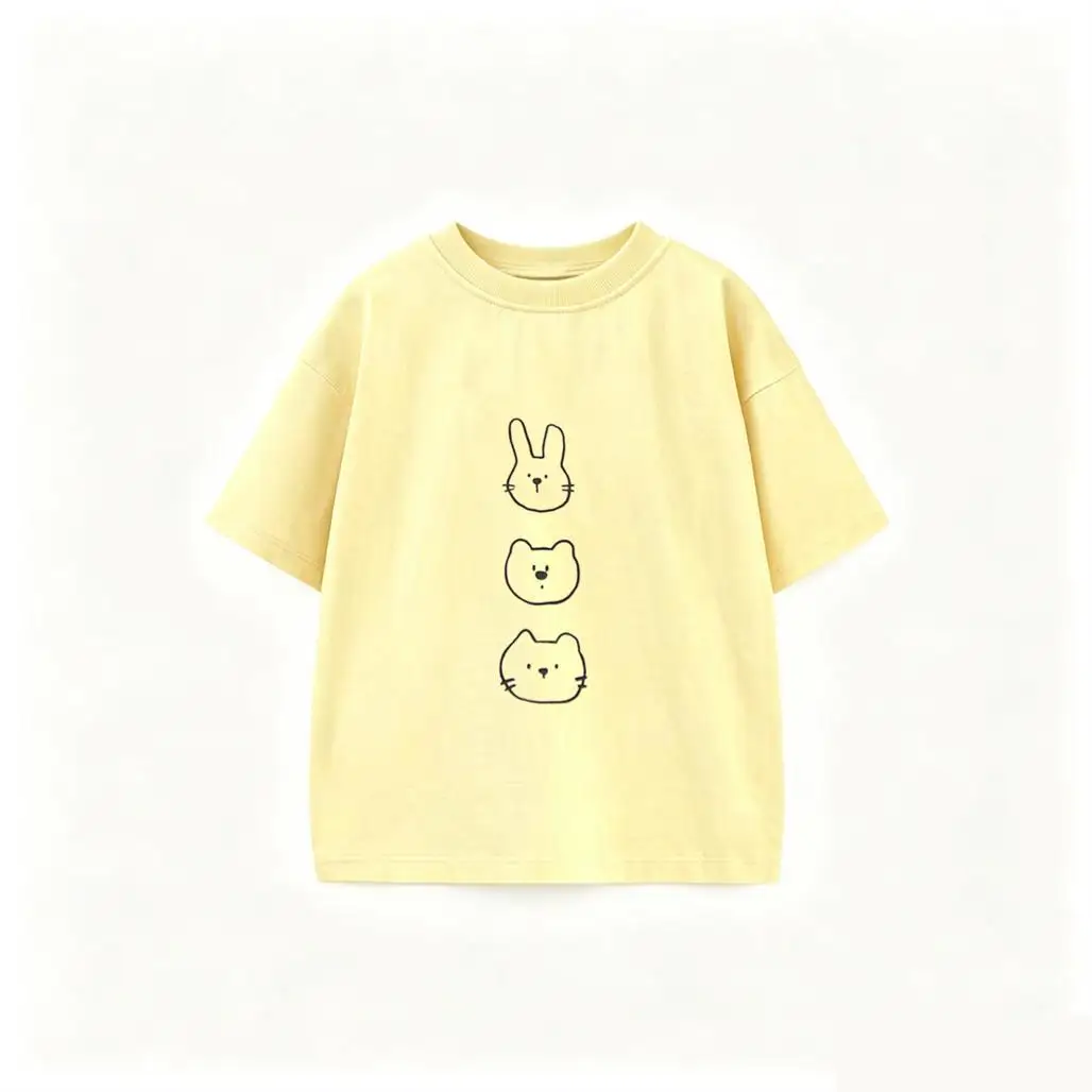 Camiseta de manga corta para niño con dibujos animados holgada