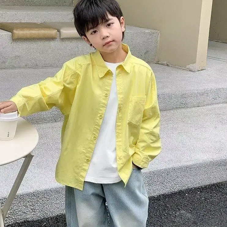 Camisa de niño Somenie de manga larga ligera para primavera - imagen 4