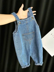 Monos vaqueros con tirantes para bebés – estilo casual verano