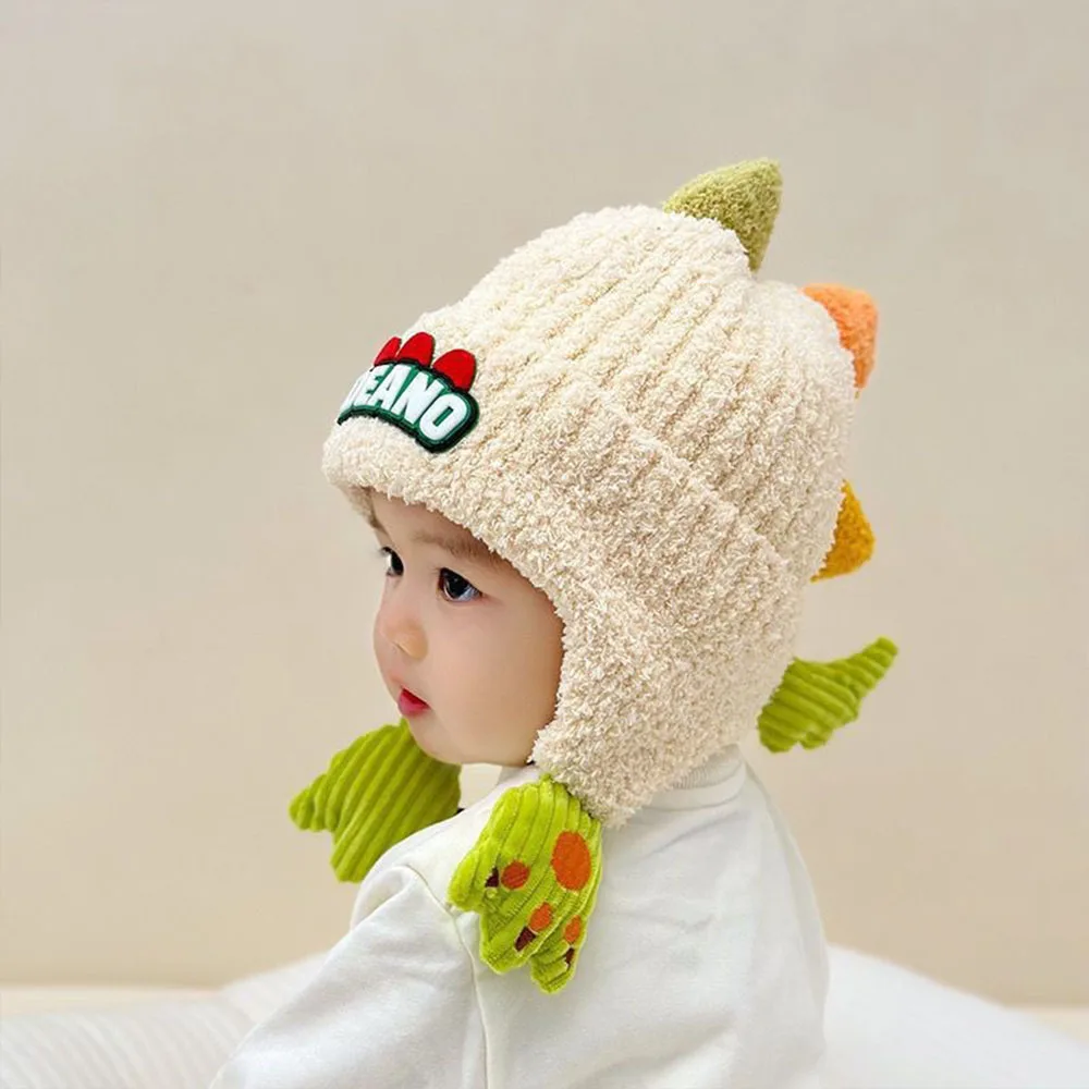 Gorro infantil con capucha de dinosaurio
