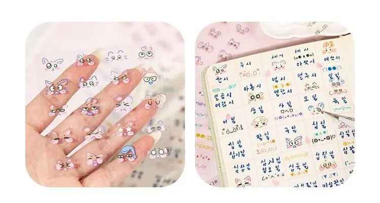 Pegatinas mini estilo tierno para scrapbooking y decorar cuadernos - imagen 2