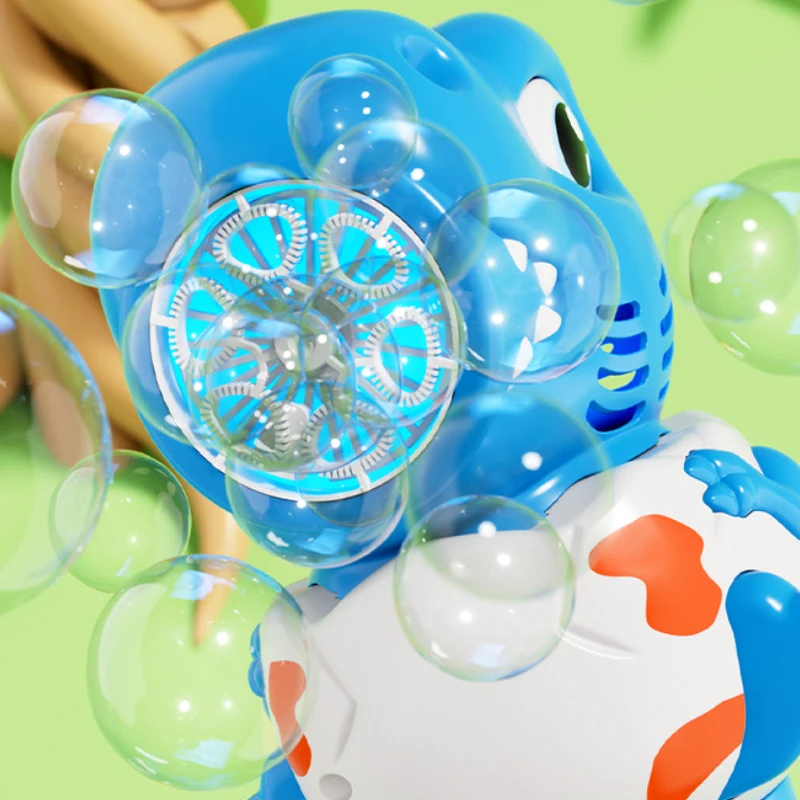 Pistola eléctrica de burbujas con luz temática dinosaurios para niños - imagen 4