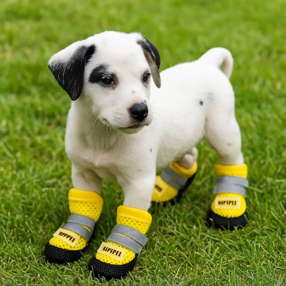 Zapatos para perro de malla transpirable reflectantes antideslizantes - imagen 2