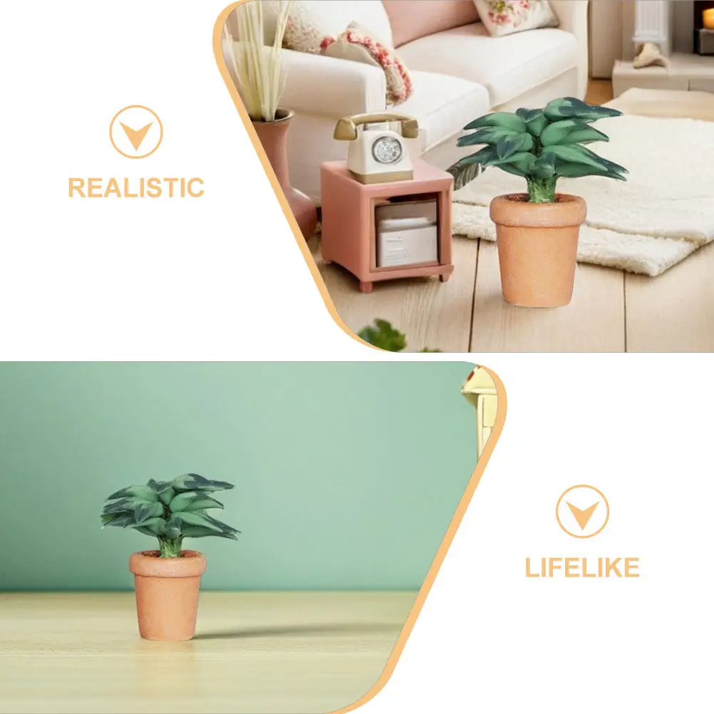 Bonsái artificial en maceta para casa de muñecas – mini decor - imagen 4