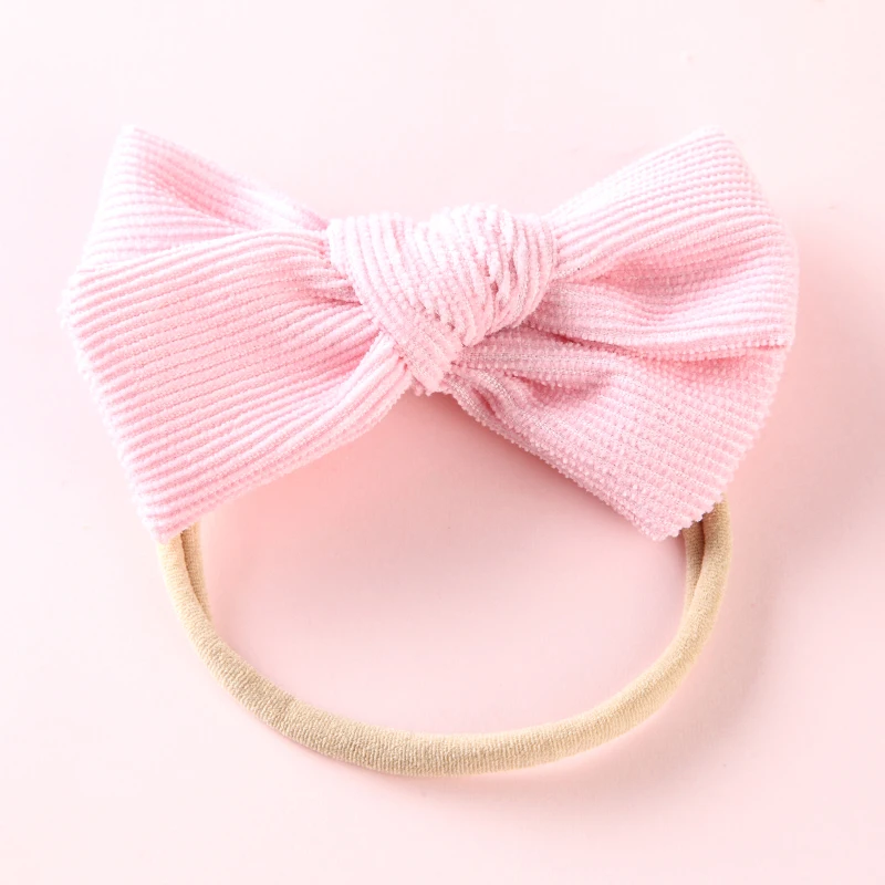 Diadema bebé de algodón con lazo estampado para niña - imagen 4