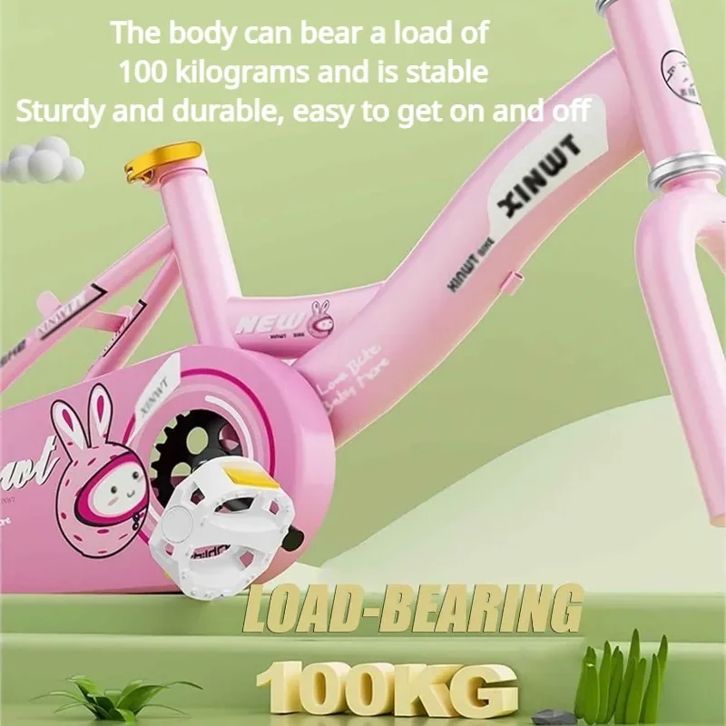 Bicicleta de aprendizaje rosa para niña con diseño princesa dulce - imagen 4