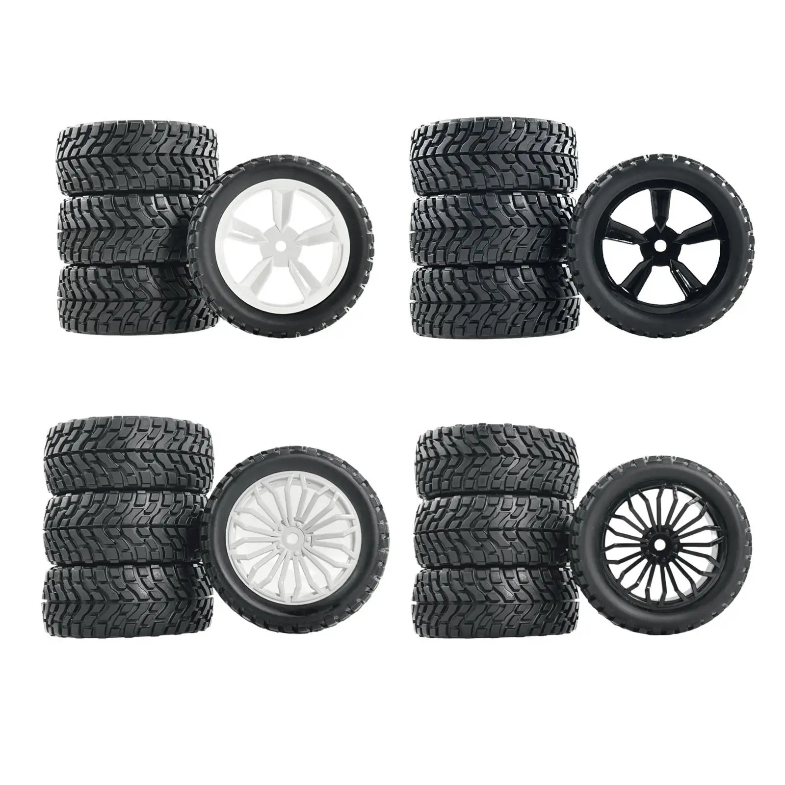 Neumáticos RC de goma duradera para coches de radiocontrol todoterreno