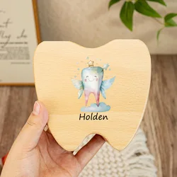 Caja para dientes de hada, recuerdo primera caída, madera infantil