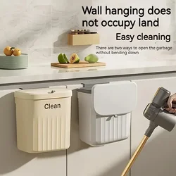 Cubo basura colgante de pared tapa cocina compostaje resistente