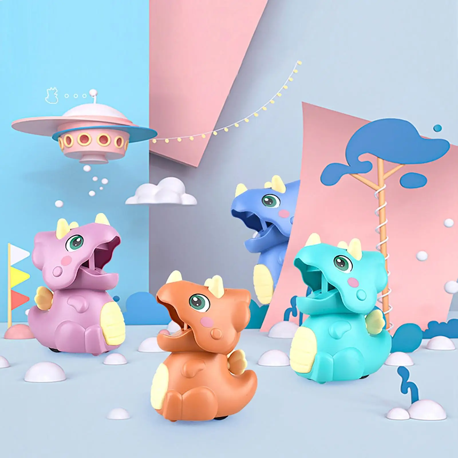 Coche de juguete con dinosaurio de inercia para bebés y niños - imagen 4