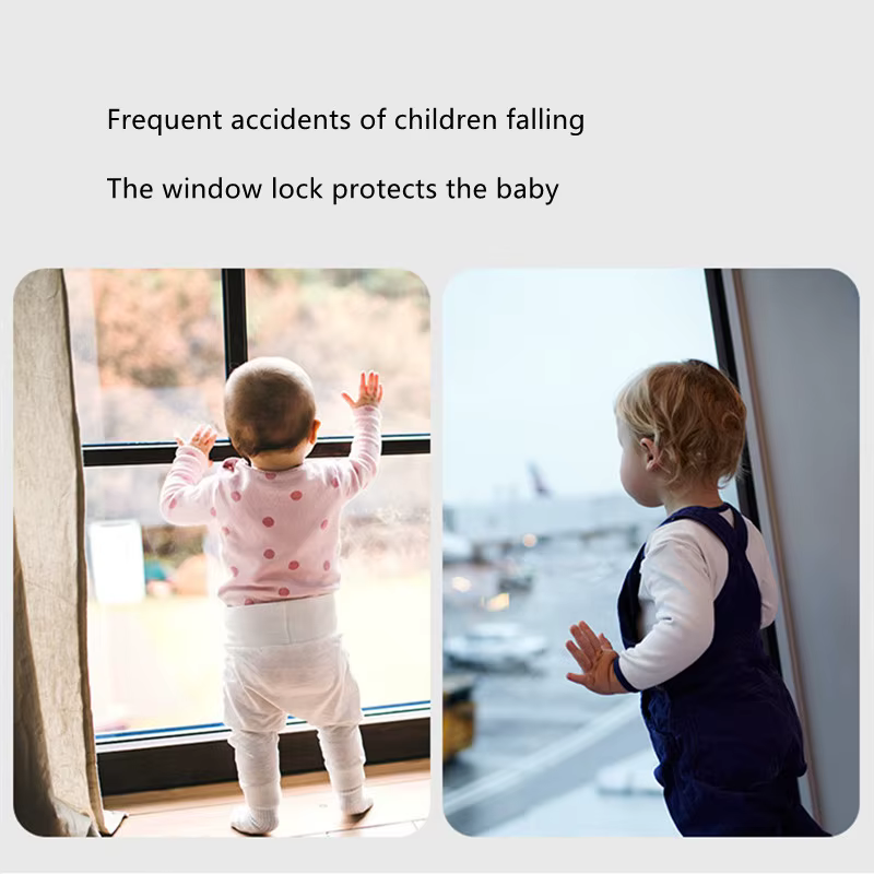Restrictor de ventana infantil – Protector antivuelco ABS seguridad niños - imagen 2