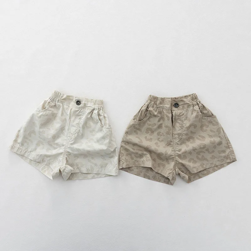 MILANCEL pantalones cortos de verano con estampado leopardo para niñas - imagen 3