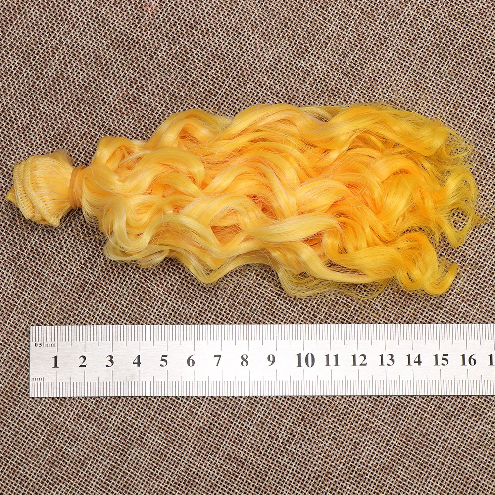 Peluca rizada multicolor para muñecas - talla 1:6/1:4/1:3 - imagen 4