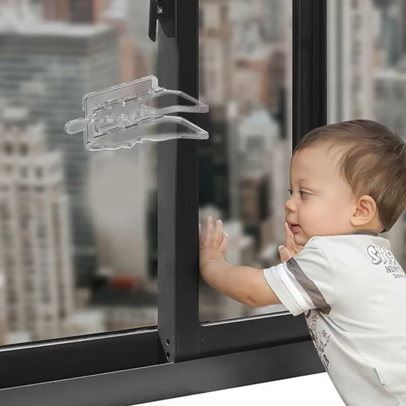 Seguro de ventana infantil autoadhesivo para evitar ventanas abiertas - imagen 4