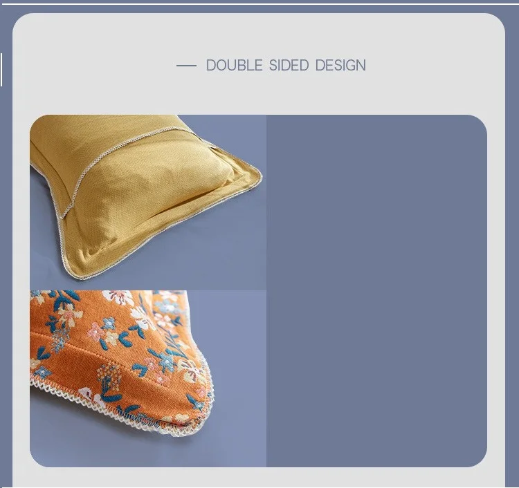 Colocación estética sobre la almohada