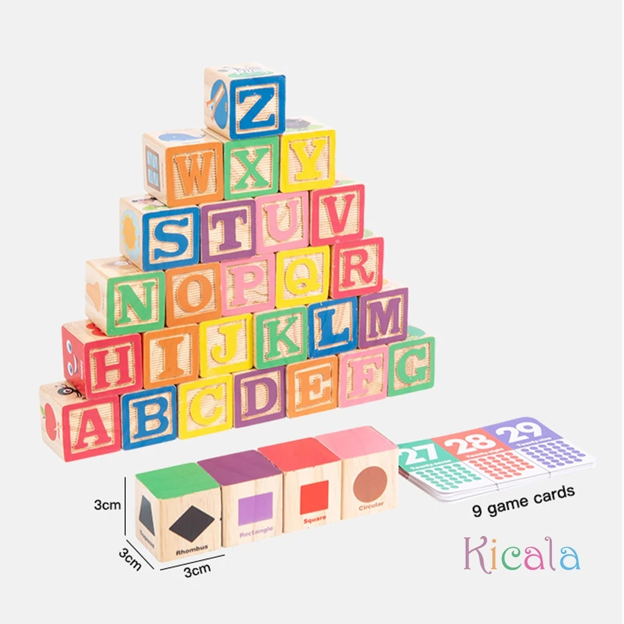 Bloques Montessori números de madera para aprendizaje temprano - imagen 3