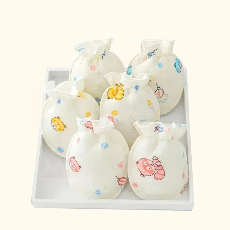 Mitones suaves de algodón para bebé – Protección anti-rasguños 0-6 meses - imagen 3