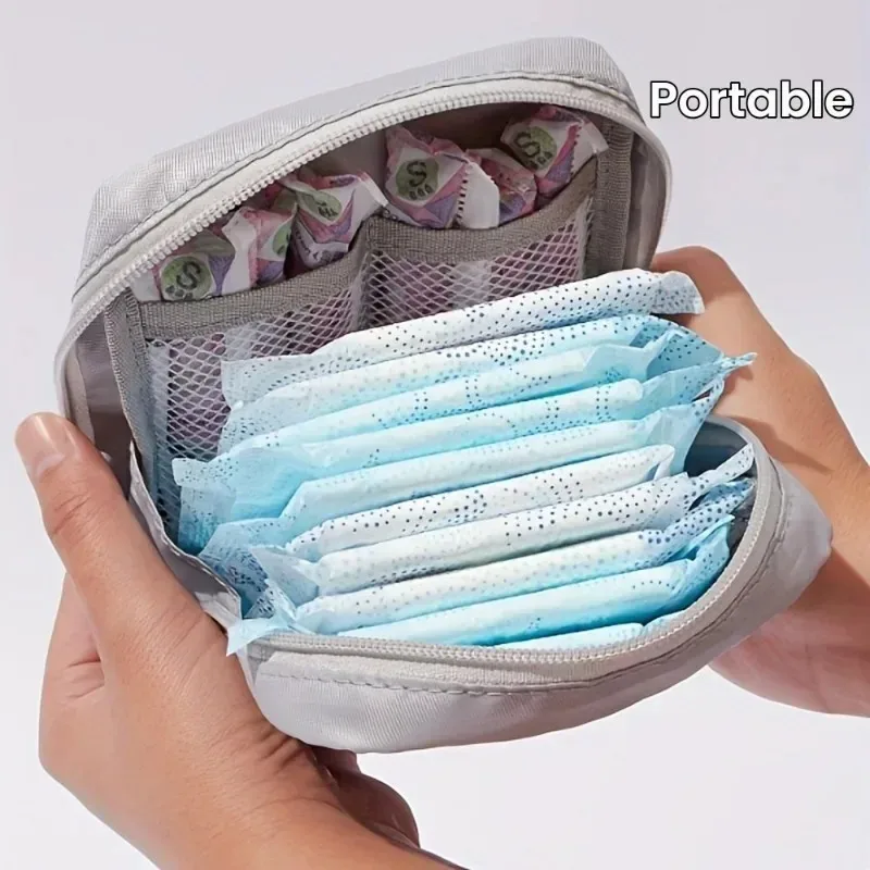 Bolsa impermeable discreta para toallas sanitarias y copa menstrual - imagen 4