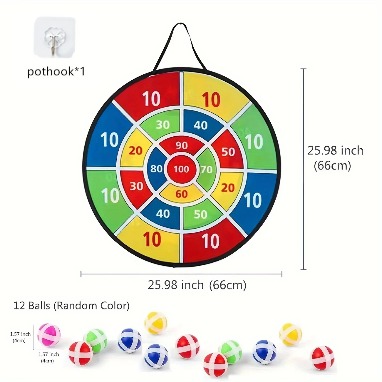 Juego de dardos plegable para niños – Tablero grande interior y exterior - imagen 4