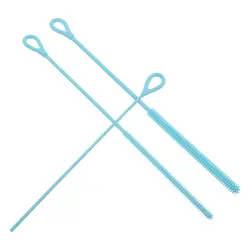 Cepillos limpiadores de pajitas silicona suave reutilizables