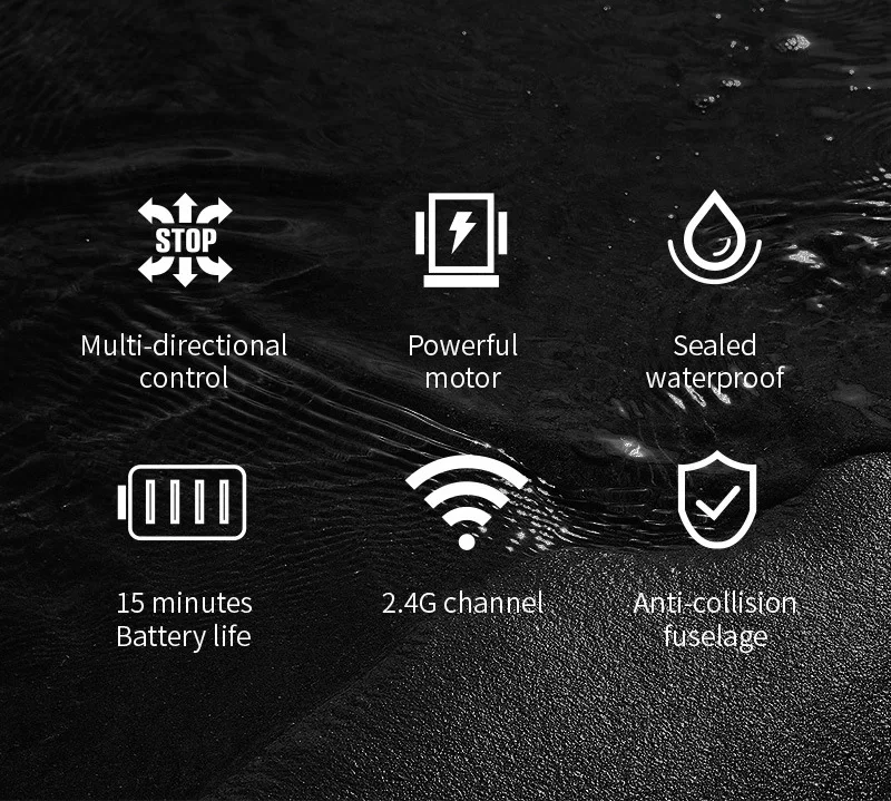 Control remoto de 2.4G con diseño ergonómico