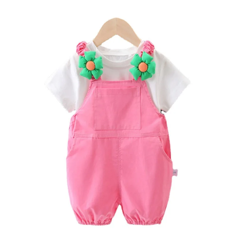 Conjunto verano bebé: camiseta manga corta y pantalón corto