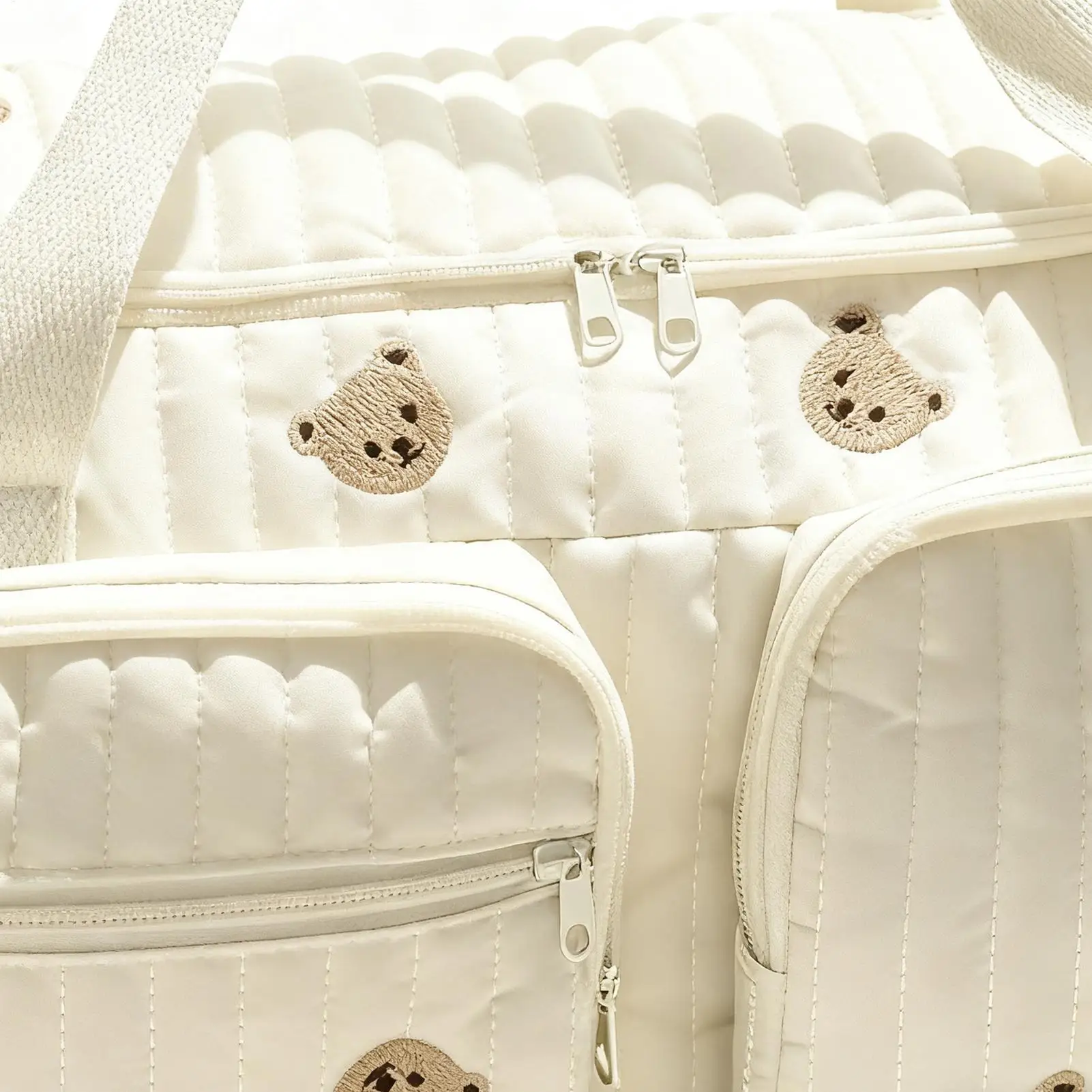 Bolsa de pañales gran capacidad con estampado osito