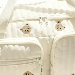 Bolsa de pañales gran capacidad con estampado osito