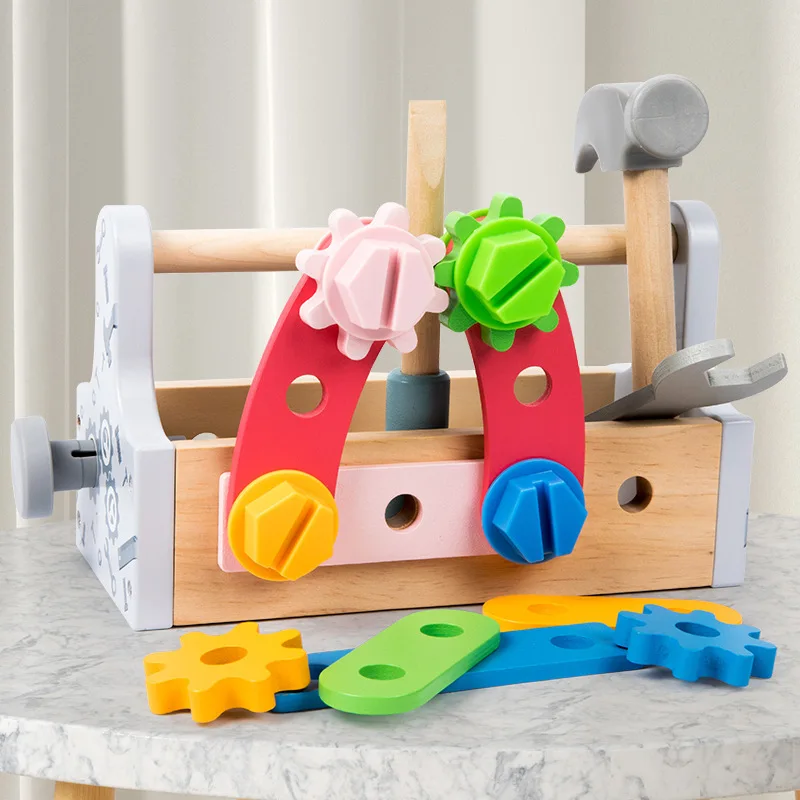 Caja de herramientas en madera para niños: juego montaje y reparación - imagen 3