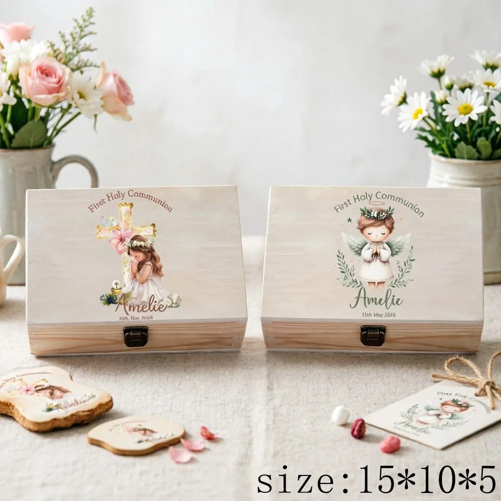 Caja de regalo de Primera Comunión con recuerdo personalizado - imagen 3