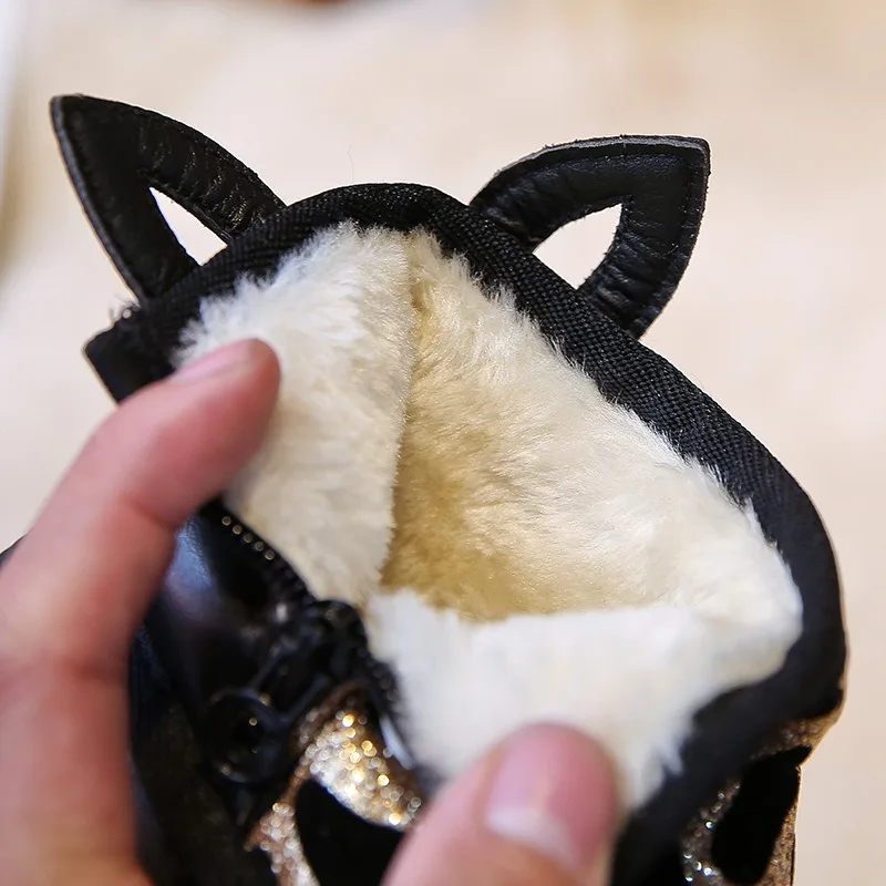Botas de nieve para niñas con suela antideslizante y leopardo - imagen 4