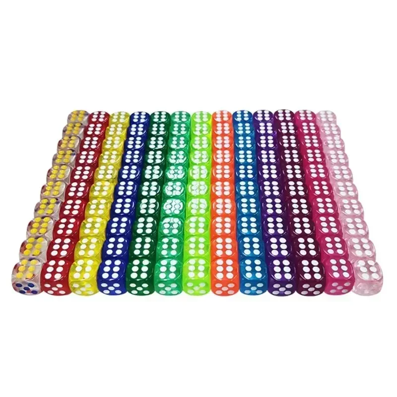 Dados transparentes para juegos de mesa con bordes redondeados - imagen 2