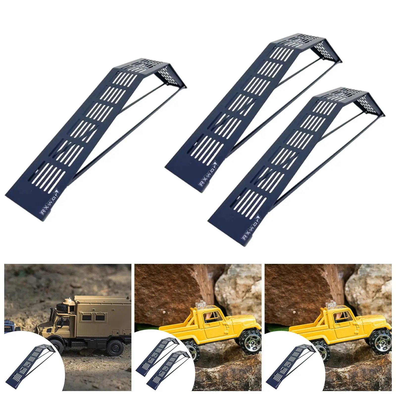 Rampa de obstáculos RC en aluminio para coches crawler hobby - imagen 2