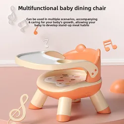 Silla alta de comedor para bebé con cinturón de seguridad acolchado