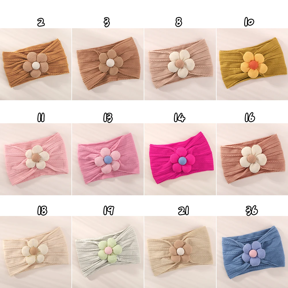 Pañuelo de nailon con flores para bebé recién nacida