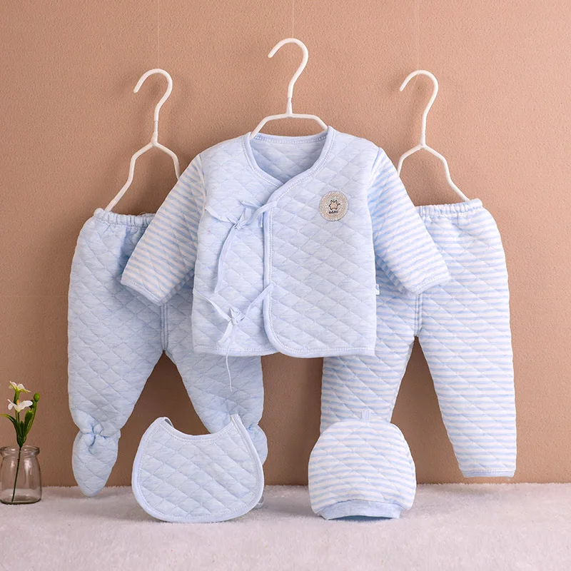 Conjunto ropa de recién nacido algodón grueso cálido para invierno - imagen 2