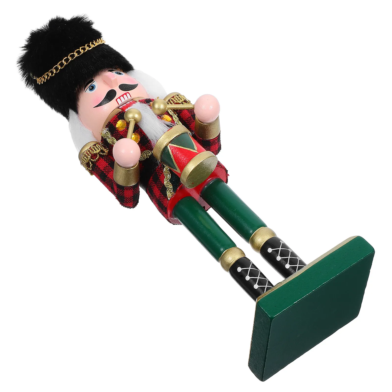 Cascanueces de madera soldado navideño clásico para mesa o repisa - imagen 4