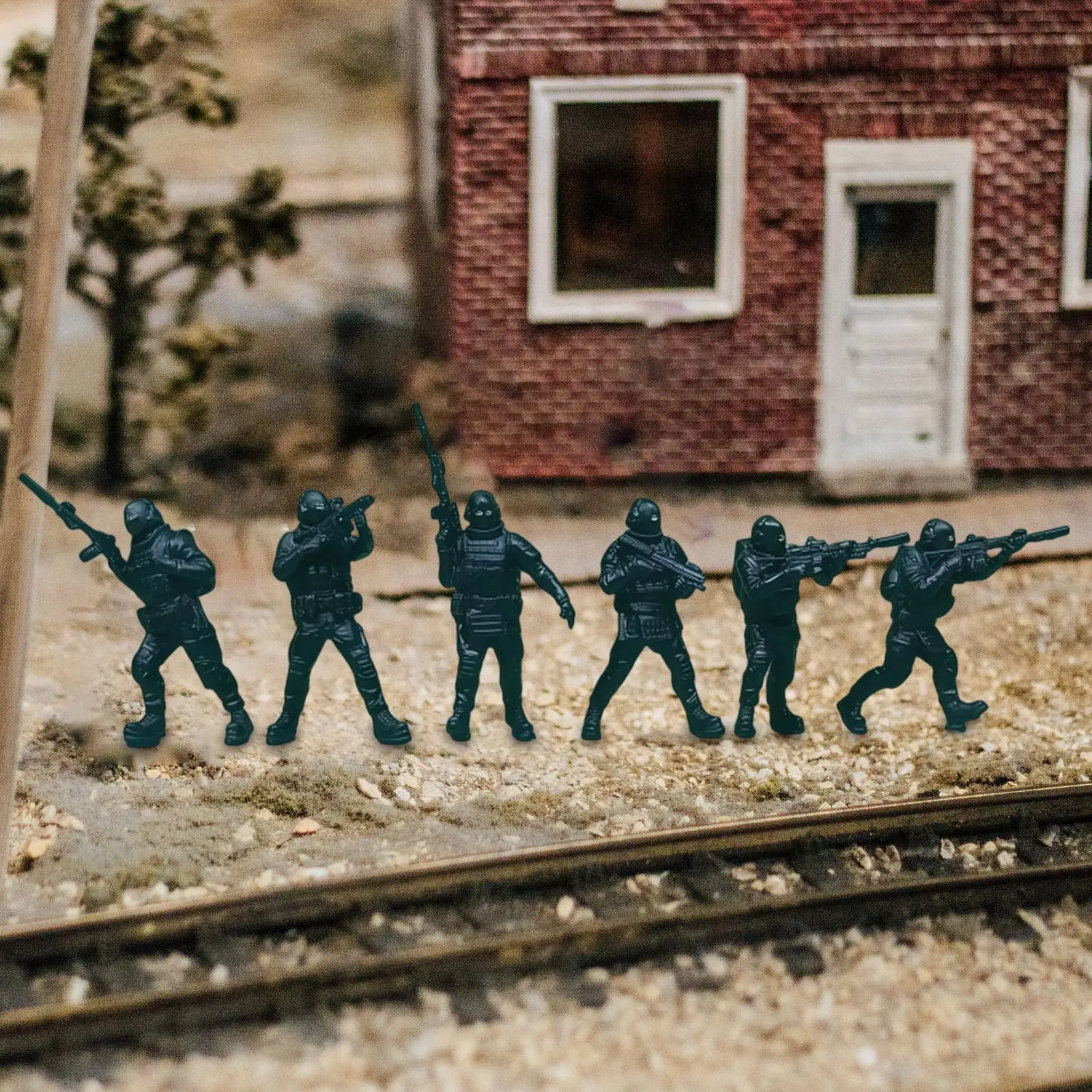 Figuras de acción mini del ejército, hombres realistas para diorama - imagen 4