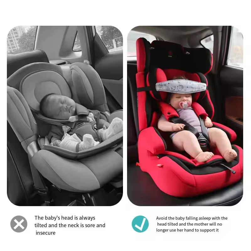 PANGDUBE Reposacabezas silla coche bebé – Posicionador de sueño - imagen 4