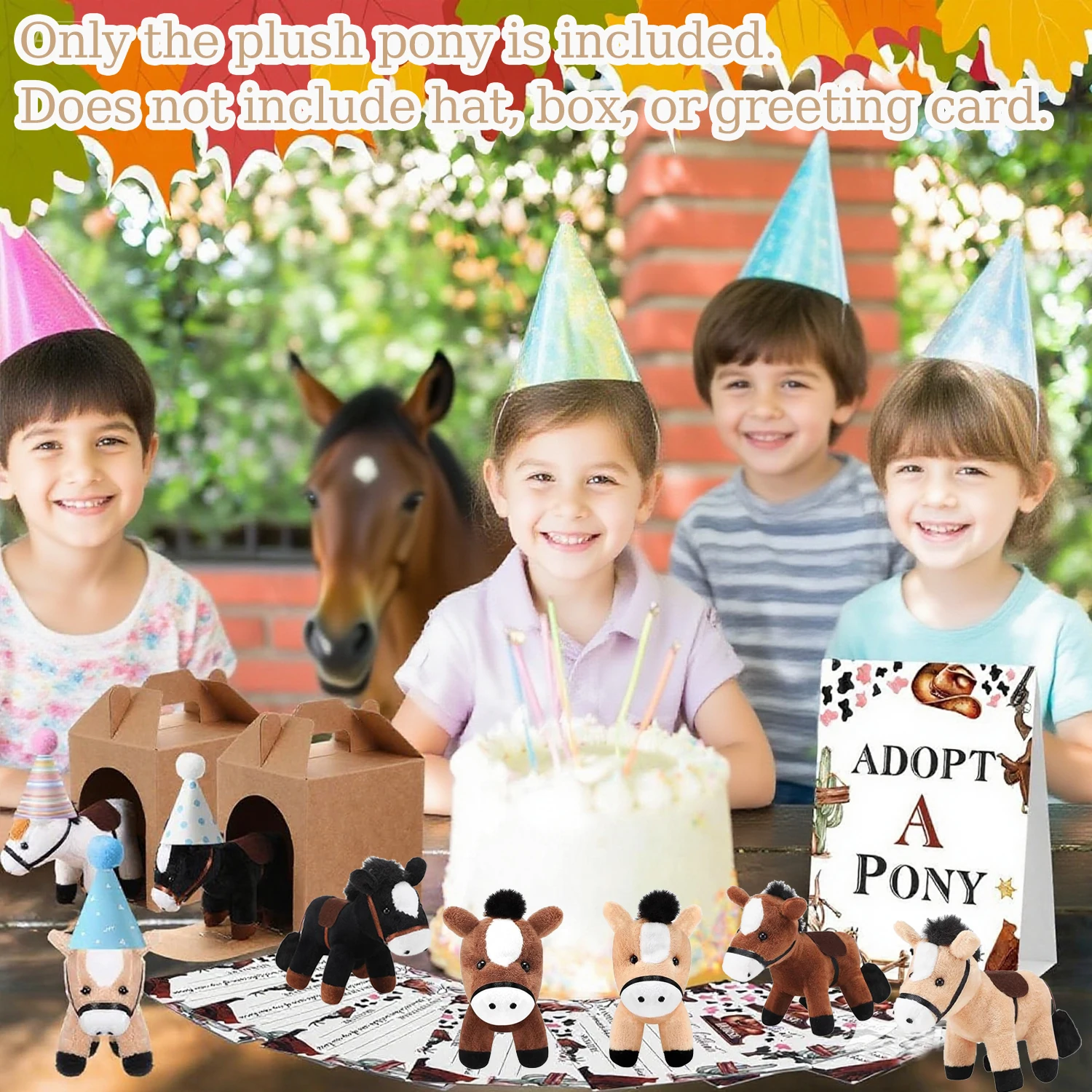 Diferentes colores del caballo de peluche