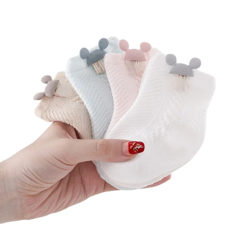 Calcetines de malla transpirables niña – Algodón suave neonatos - imagen 5