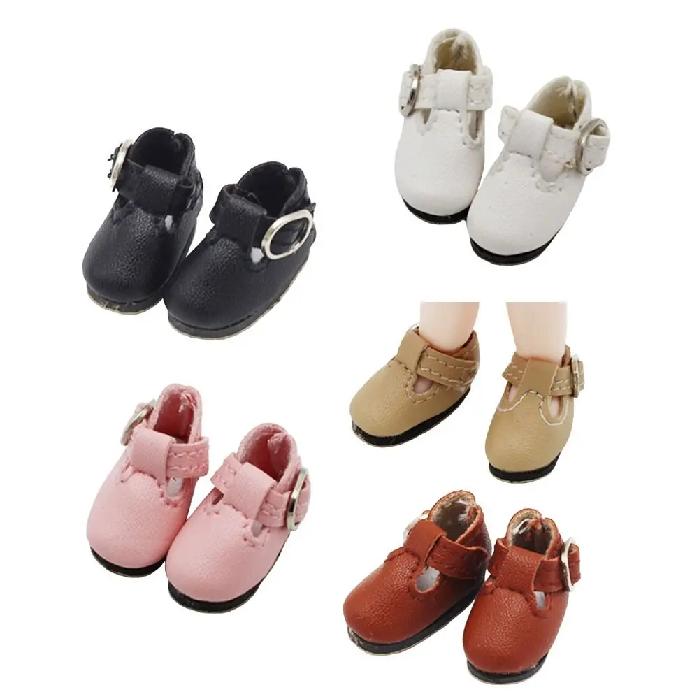 Zapatos BJD de cuero PU para princesa, botas con cierre en T - imagen 5