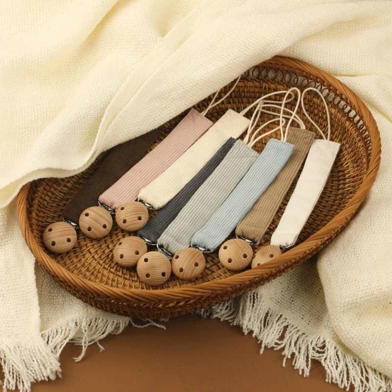 Cadena de pana para chupete con clip – Soporte neonatal - imagen 4