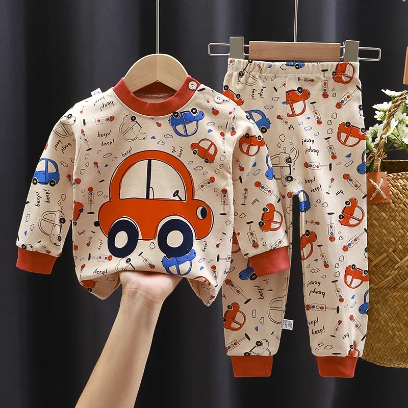 Conjunto infantil de algodón para dormir manga larga y pantalón - imagen 4