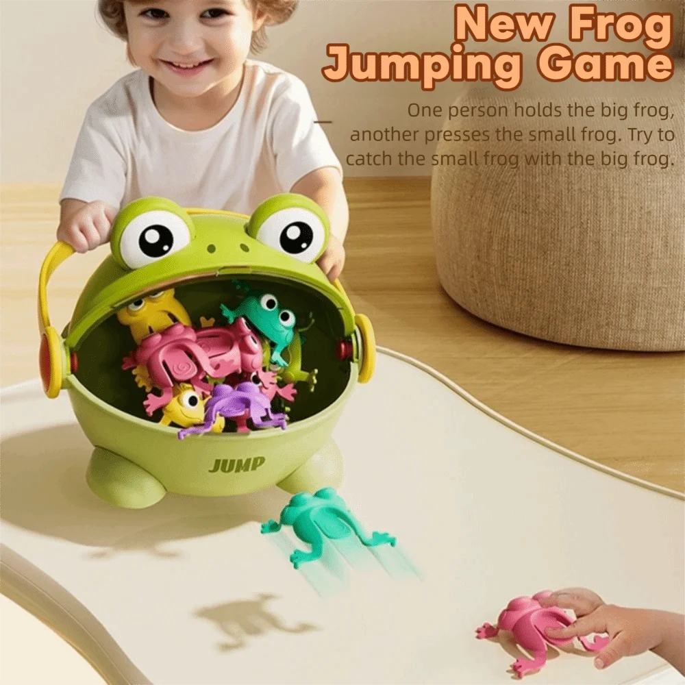 Juguete rana saltarina con cubo de almacenamiento para niños - imagen 2