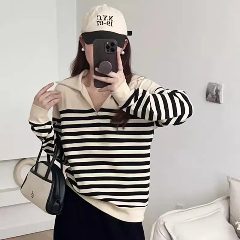 Blusa premamá de rayon manga larga para embarazo y lactancia - imagen 4