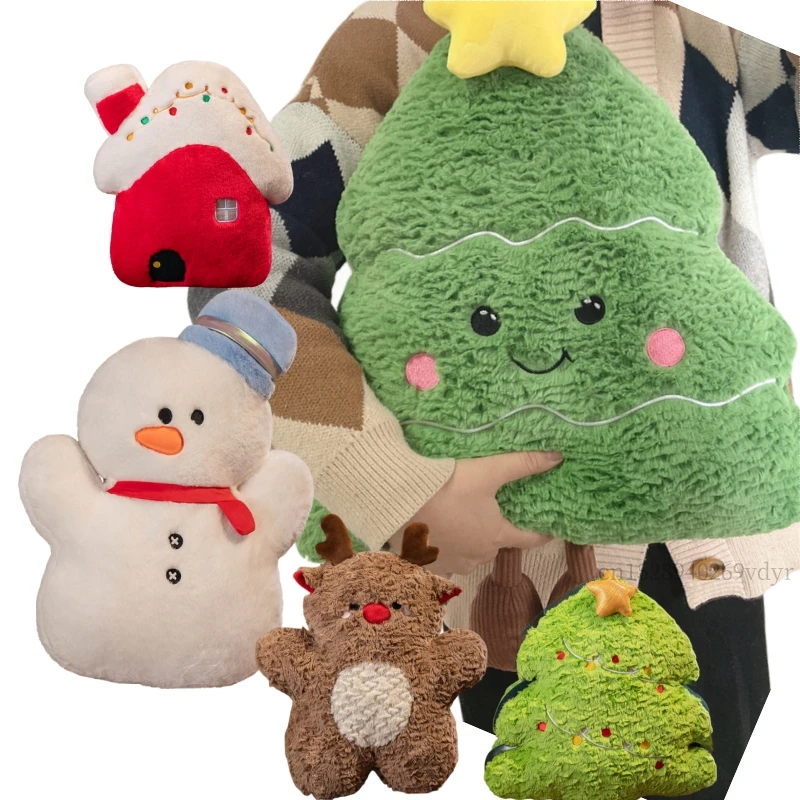 Deocr cojín navideño Papá Noel y muñeco de nieve - imagen 3
