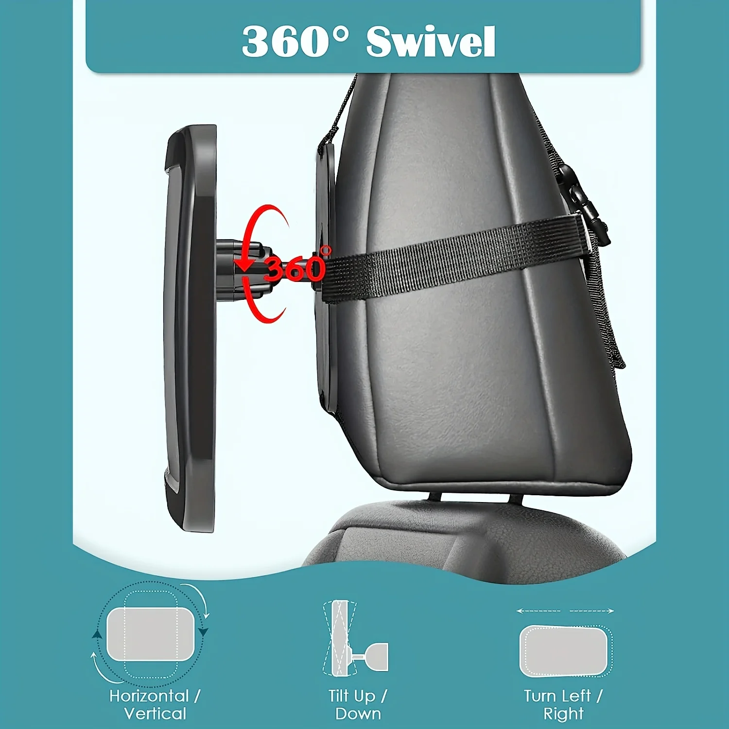 Espejo BabyView seguridad coche – Supervisión bebés asiento trasero - imagen 4